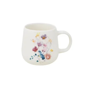Tasse arrondie fleurie