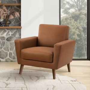 CHAISE - 34"L COGNAC 470$+TX
