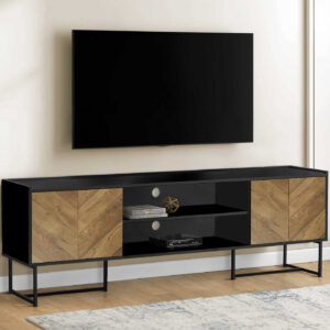 MEUBLE TV - 72"L NOIR METAL 280$+TX