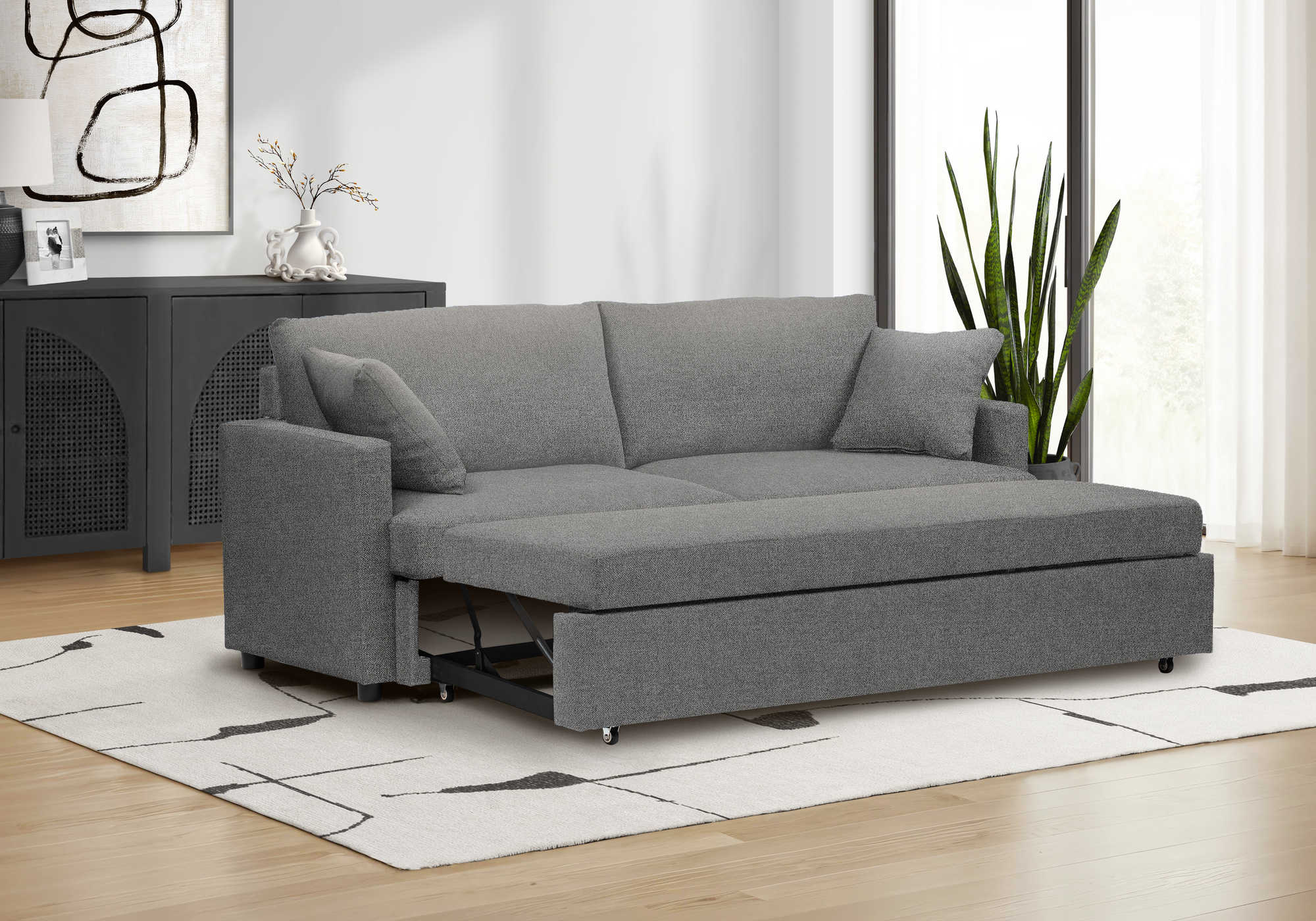 SOFA LIT CONVERTIBLE TISSU CENTAURI 1100$+TX – Image 2