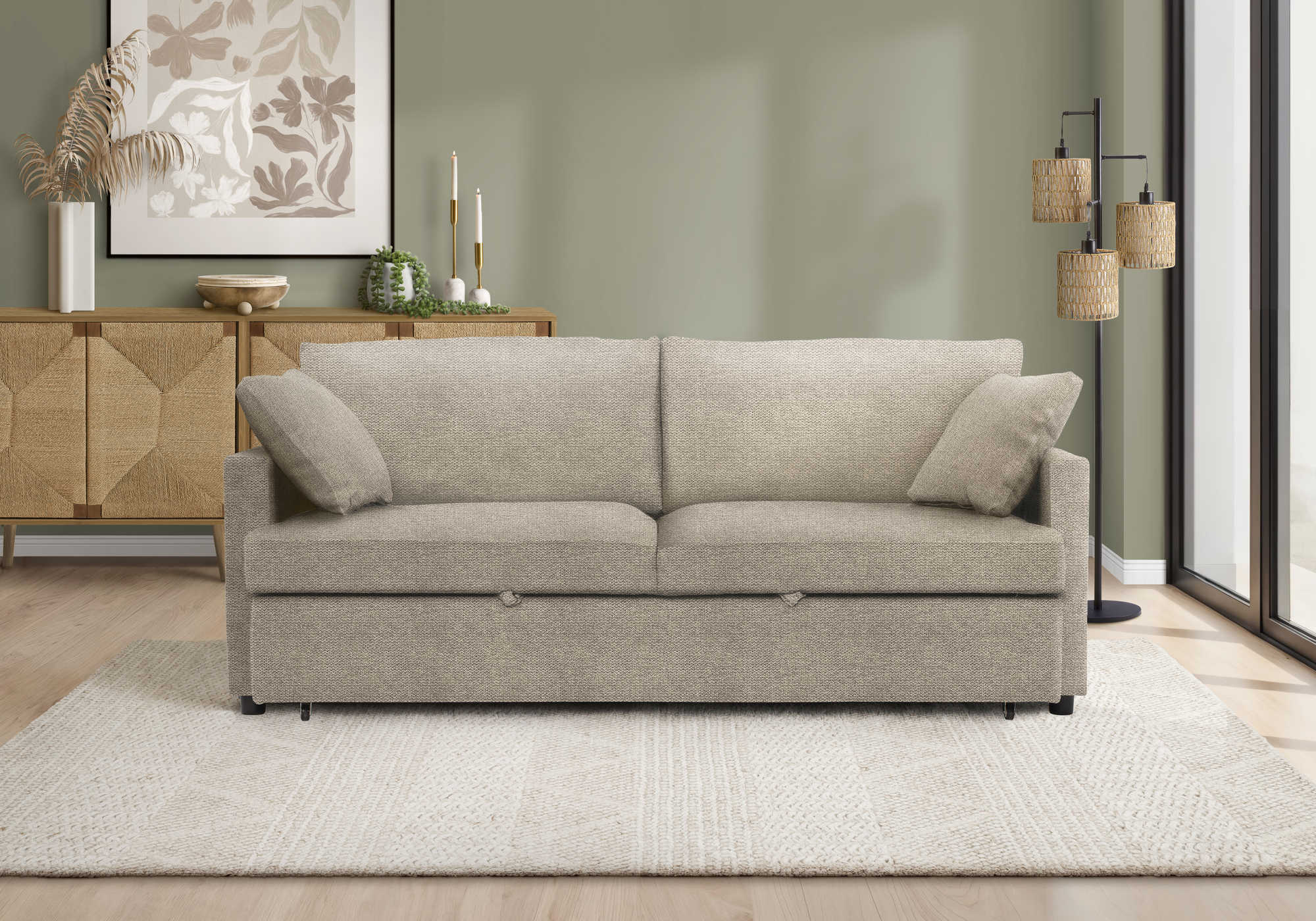 SOFA LIT CONVERTIBLE TISSU CENTAURI 1100$+TX – Image 4