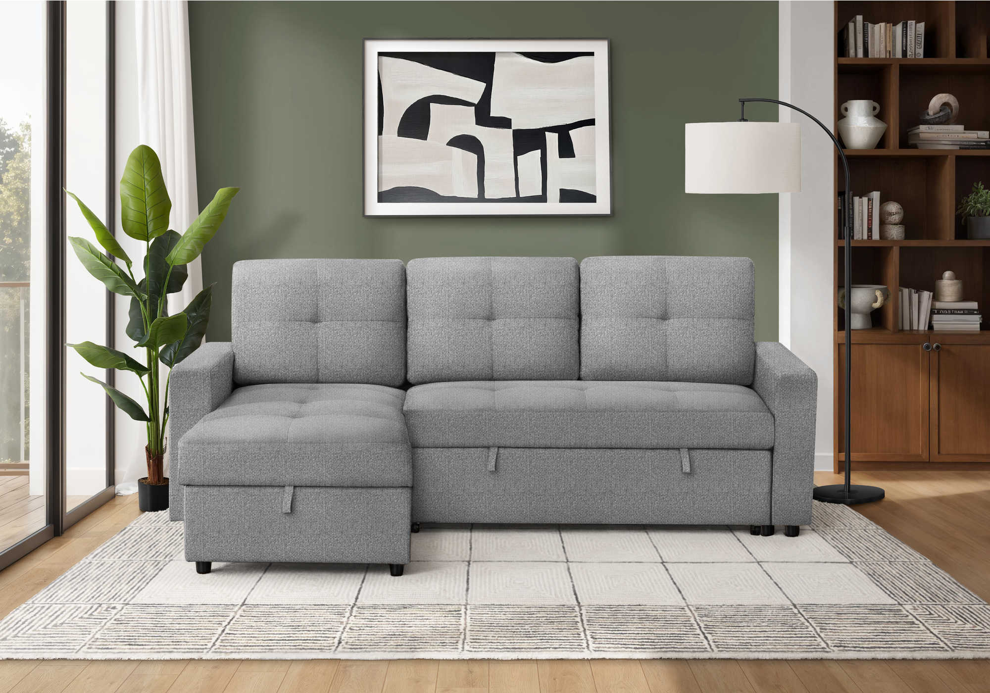 SOFA LIT CONVERTIBLE AVEC RANGEMENT 1150$+TX – Image 6