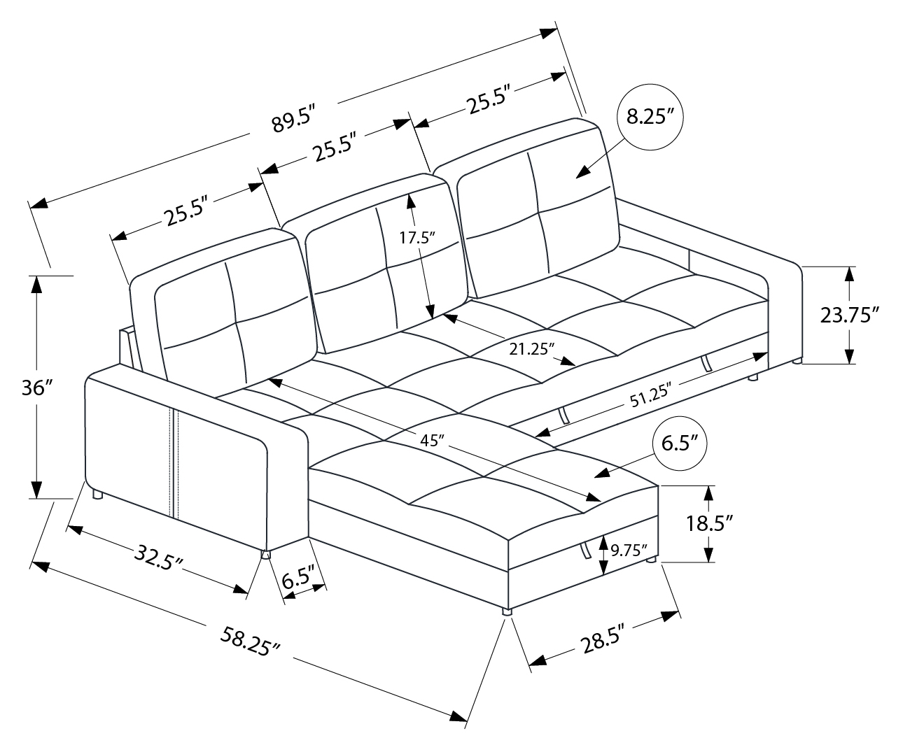 SOFA LIT CONVERTIBLE AVEC RANGEMENT 1150$+TX – Image 7