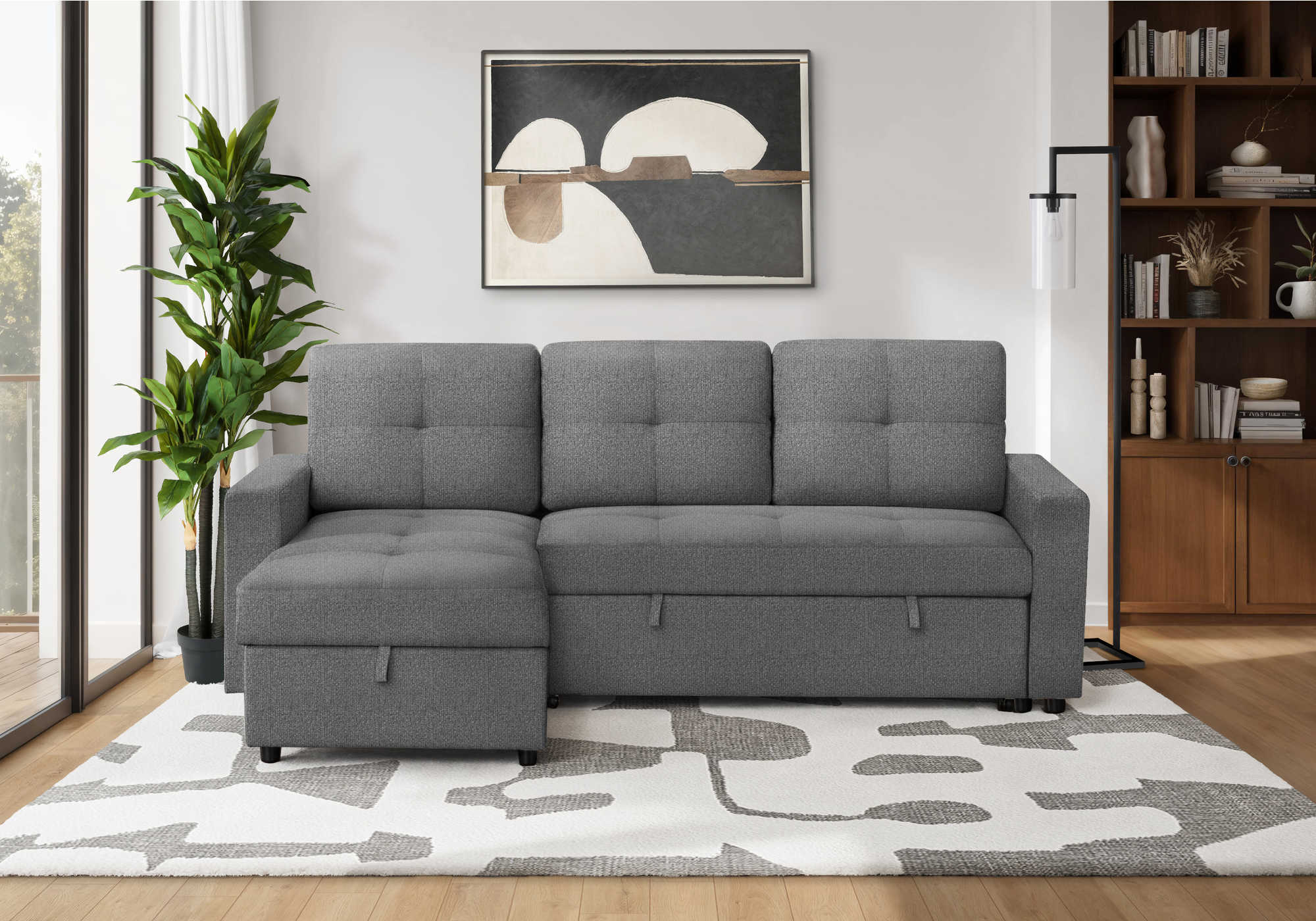 SOFA LIT CONVERTIBLE AVEC RANGEMENT 1150$+TX – Image 5