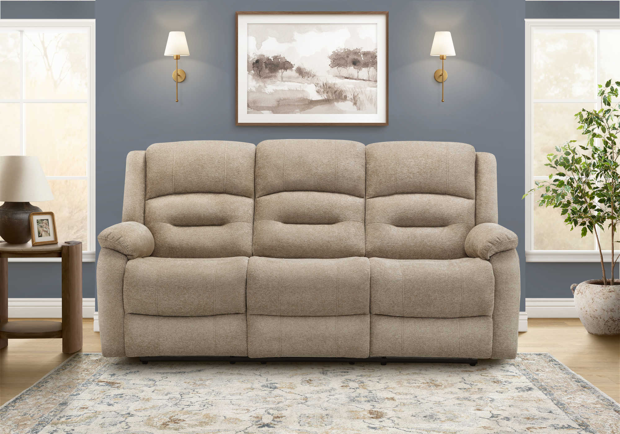 Sofa 3 places inclinable MOTORISER avec port USB 2150$ + TX – Image 2