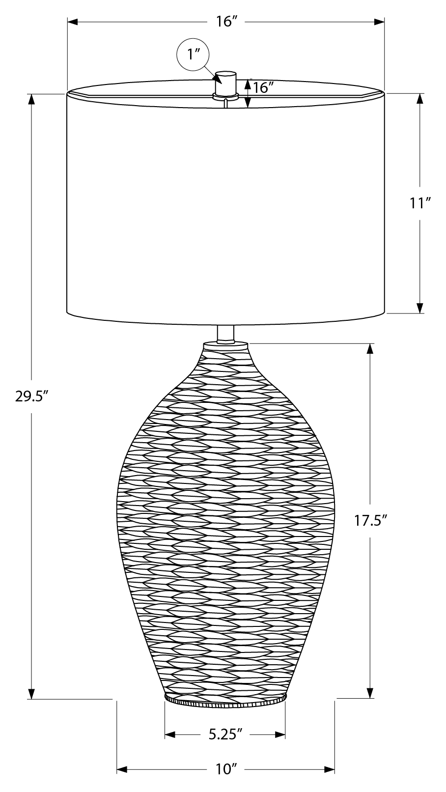 LAMPE DE TABLE NATUREL ROTIN – Image 2